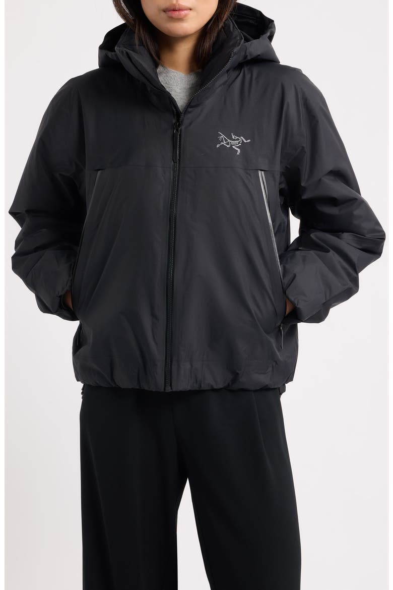 Altira Insulated Waterproof Cropped Jacket, Alternate, color, BLACK