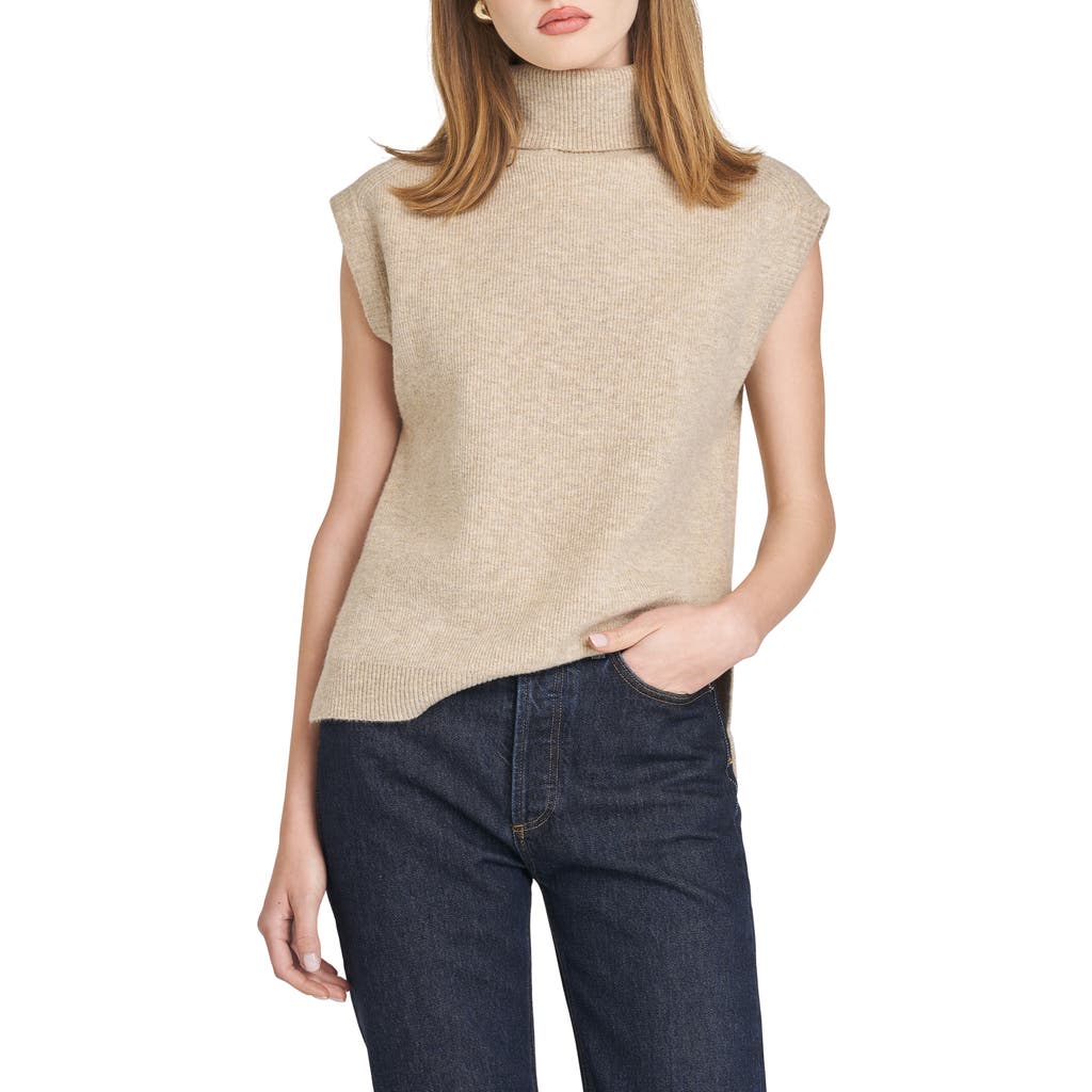 Wayf Emery Turtleneck Sweater Vest In Brown