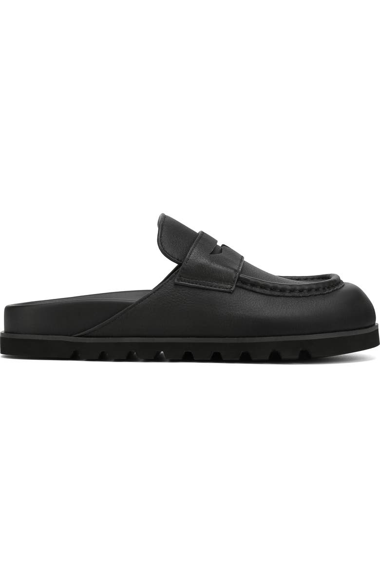 Naked Wolfe Cord Pebble Leather Slipper, Alternate, color, Black