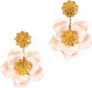 Deepa Gurnani Yuka Flower Drop Earrings