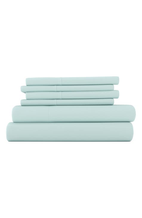 Premium Ultra Soft 6 Piece Microfiber Solid Sheet Set