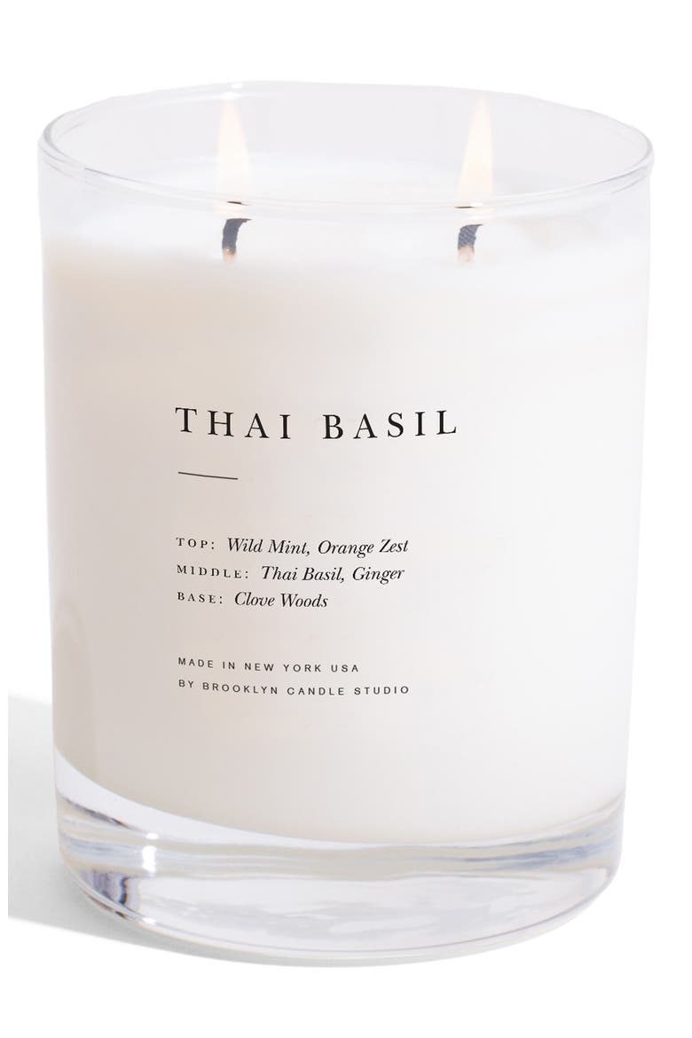 Thai Basil 2-Wick Candle, Main, color, THAI BASIL