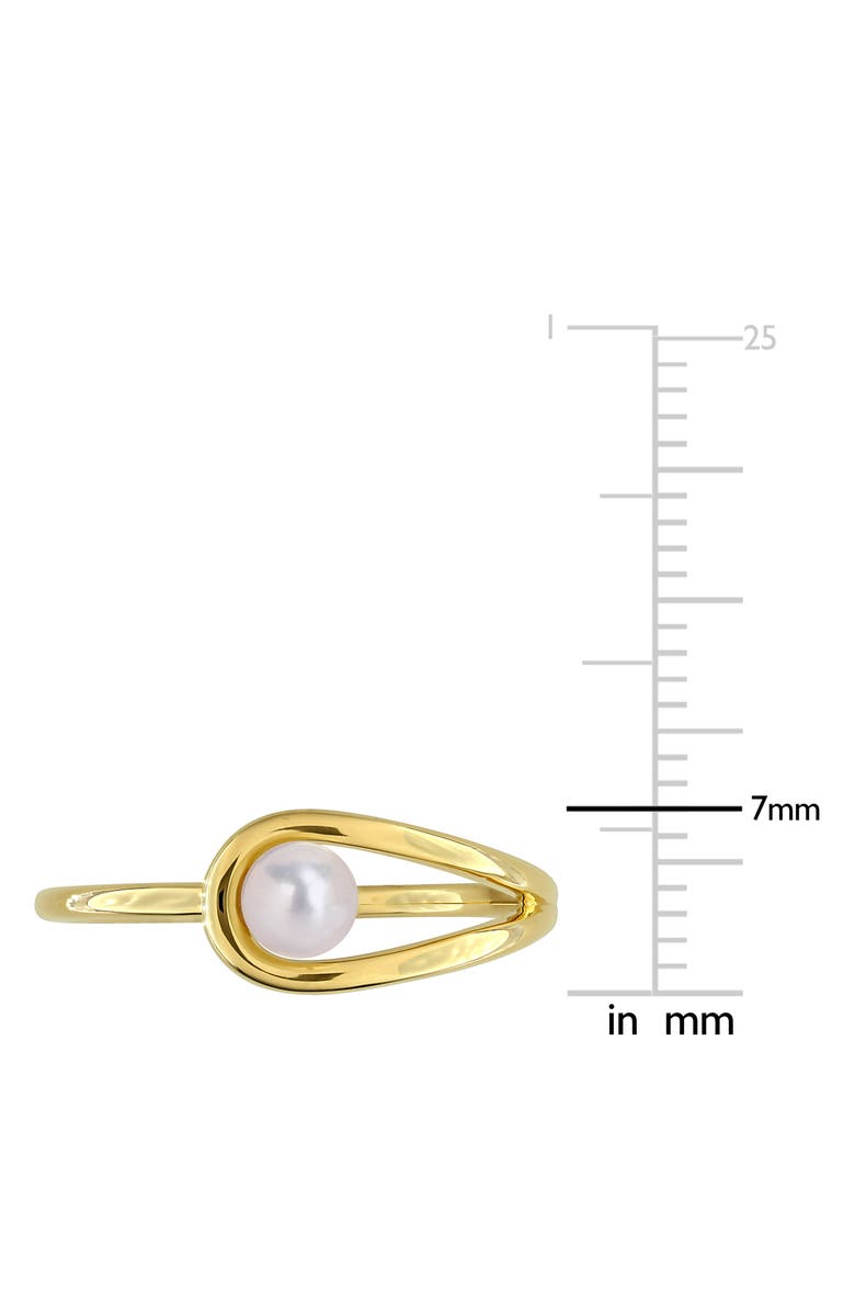 DELMAR Cultured Freshwater Pearl Ring, Alternate, color, White