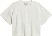 CITY BLUES Eyelet Crop T-Shirt