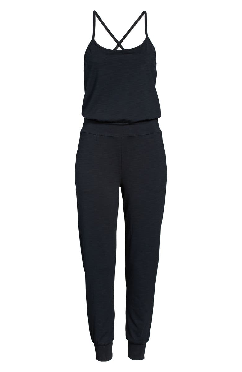Beyond Yoga Heather Rib Lounge Around Jumpsuit, Alternate, color,