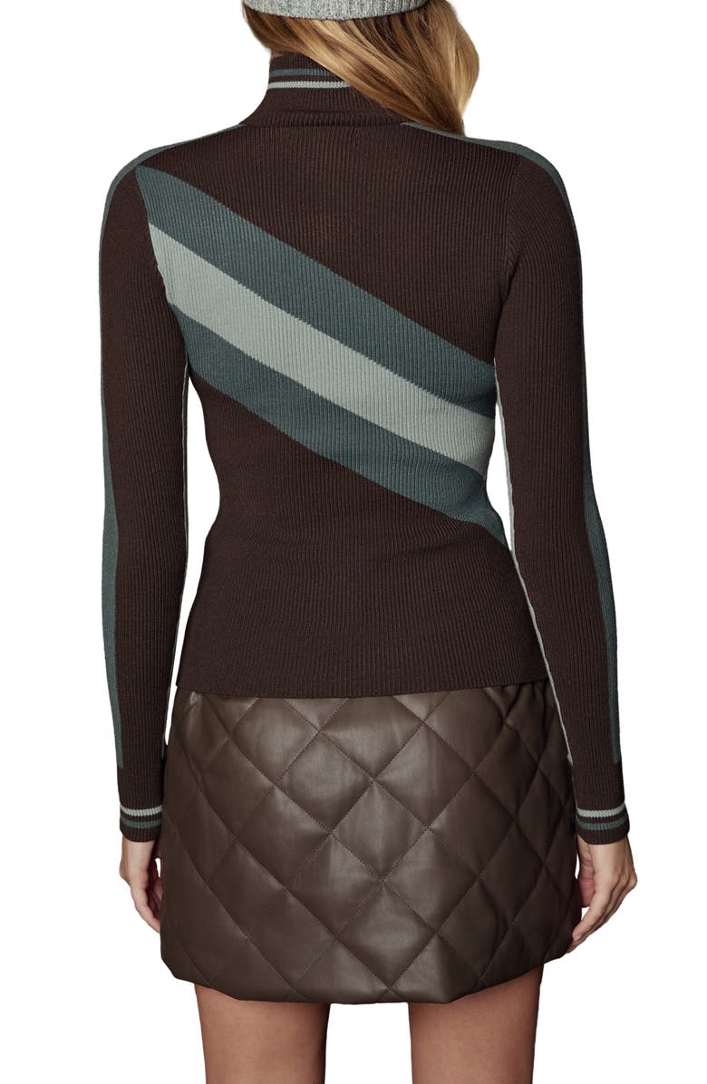 Alp N Rock Tanya Half Zip Turtleneck Sweater, Alternate, color, Coffee