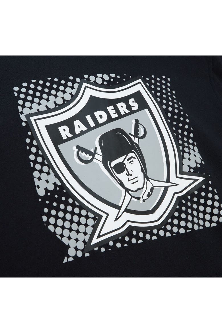 Men's Mitchell & Ness Black Las Vegas Raiders Gridiron Classics Big Face 7.0 Pullover Hoodie, Alternate, color, Black