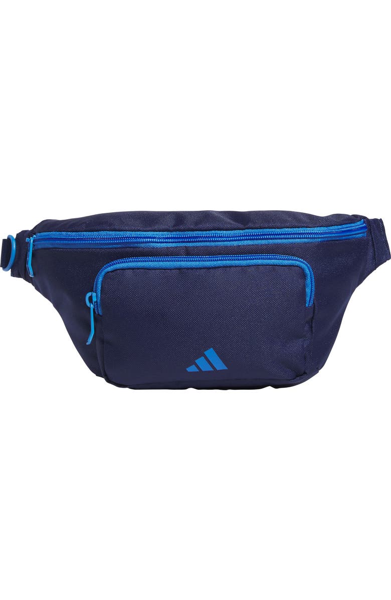 adidas Daily Waist Pack, Main, color, Dark Blue/Ray Blue