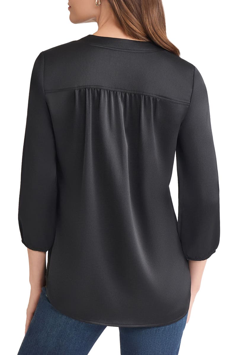 Jones New York Textured Tunic, Alternate, color, Jones Black