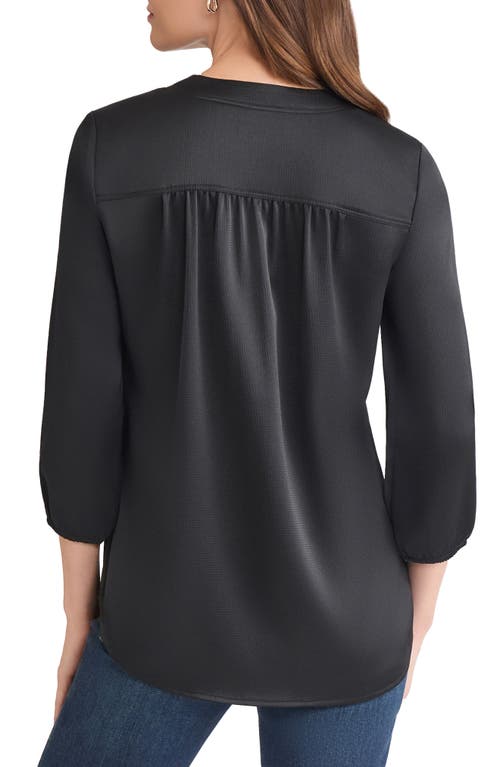 Jones New York Textured Tunic In Black