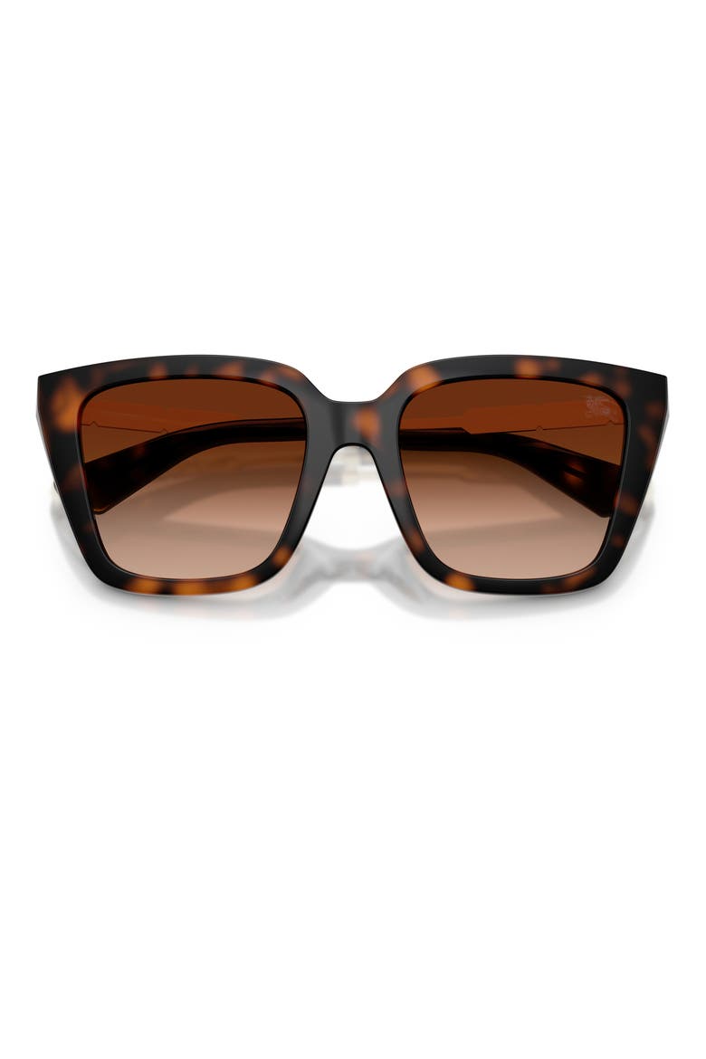 52mm Square Sunglasses, Alternate, color, DARK HAVANA / BROWN GRADIENT