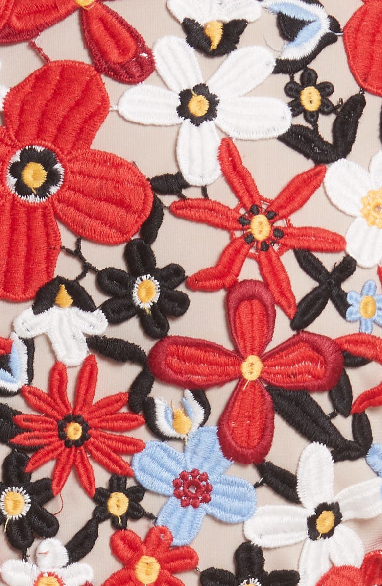 Alice + Olivia Imani Floral Fit & Flare Dress, Alternate, color,