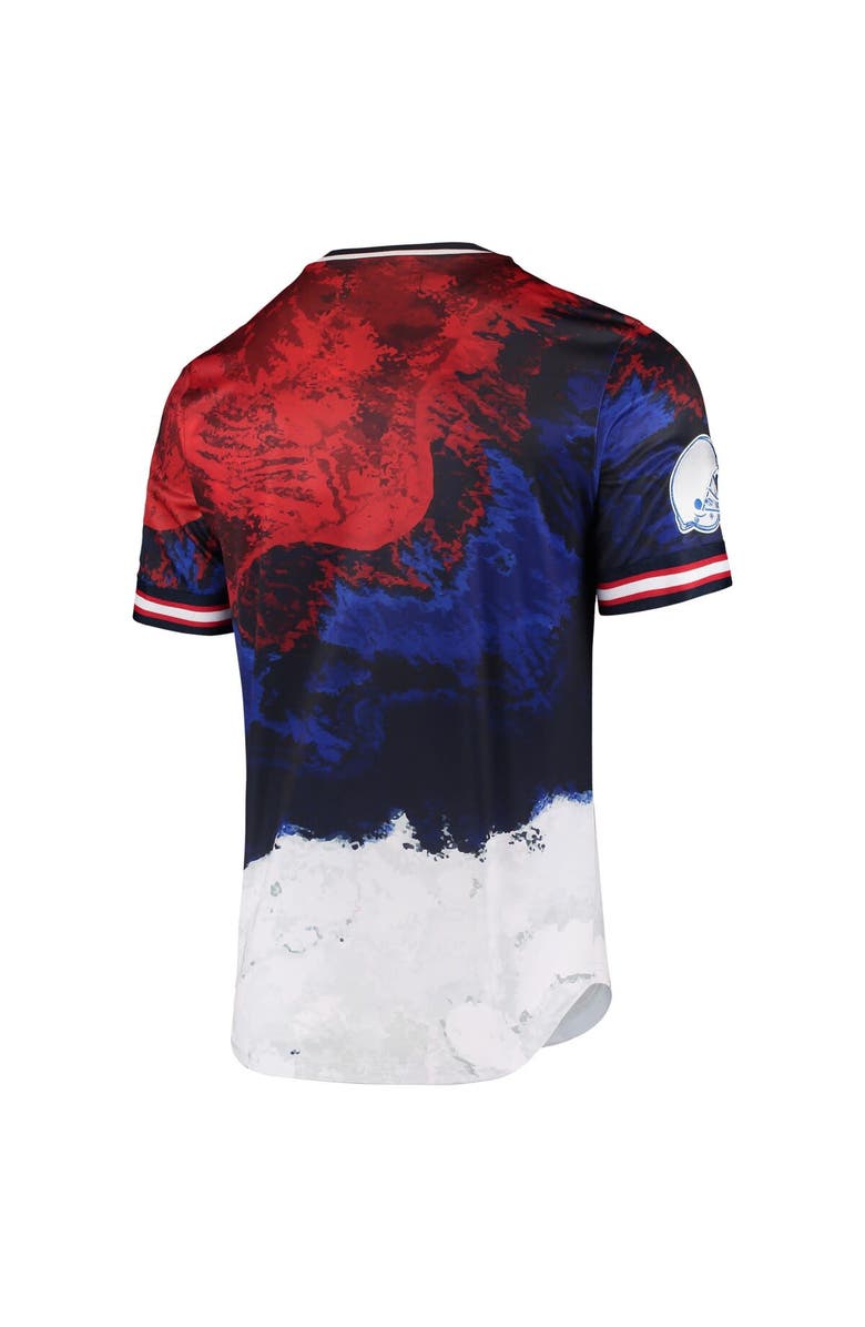 PRO STANDARD Men's Pro Standard Navy/Red Cleveland Browns Americana Dip-Dye T-Shirt, Alternate, color, 
