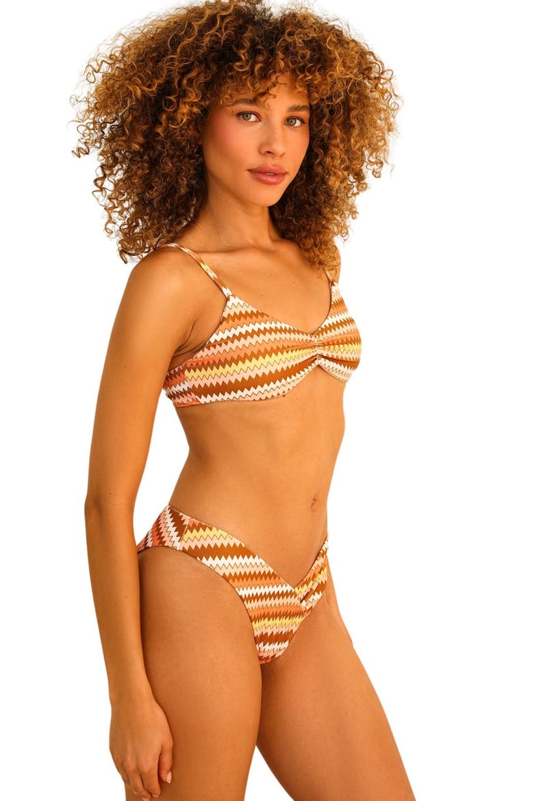 Britney Adjustable Shoulder Bikini Top, Alternate, color, Groovy Stripe