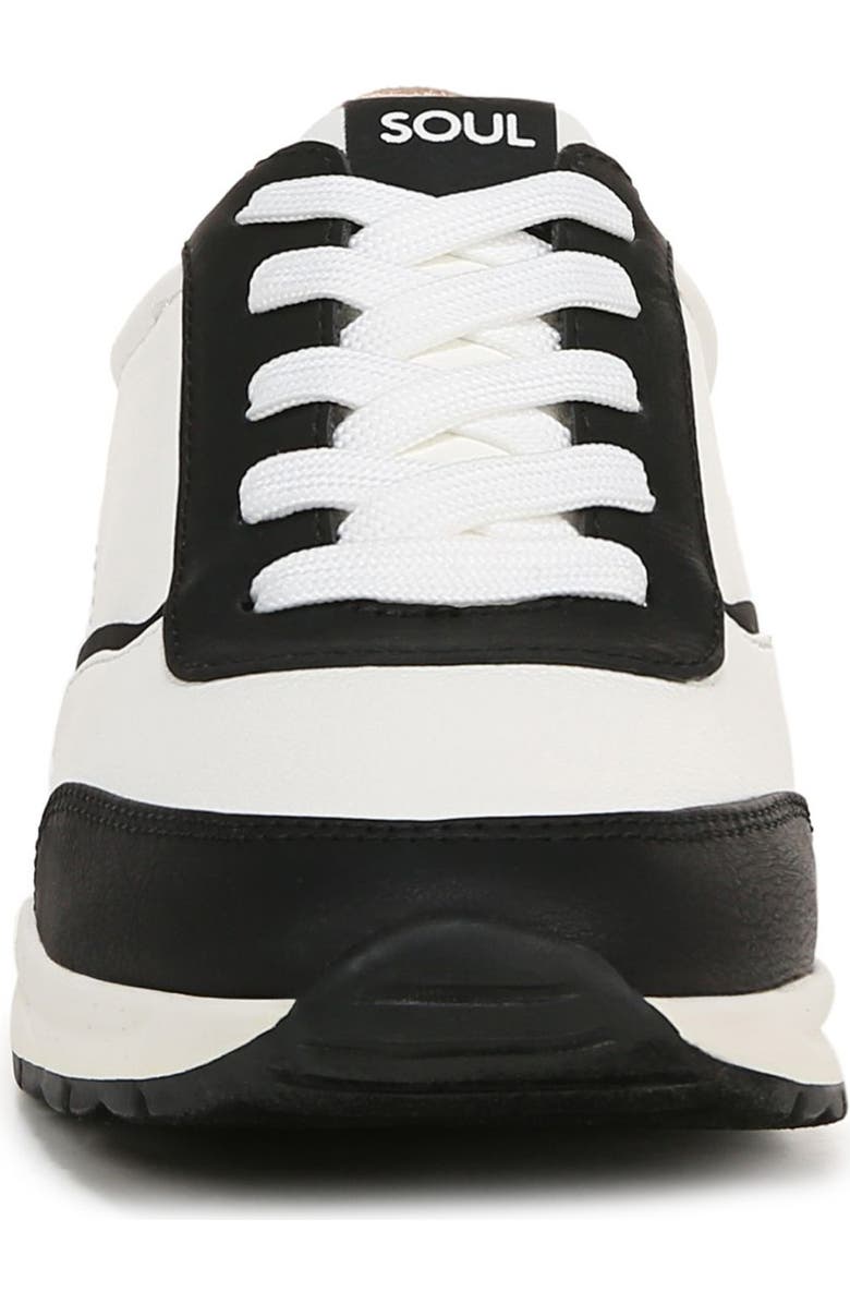 SOUL NATURALIZER Jackson Sneaker, Alternate, color, Black / White Faux Leather