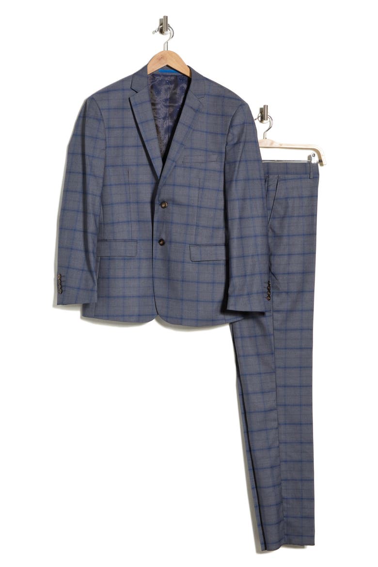 Slim Fit Two-Piece Suit, Alternate, color, CHARCOAL
