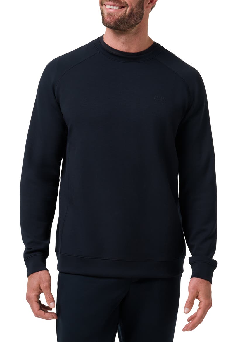 Fibercloud Crewneck Sweatshirt, Main, color, BLACK