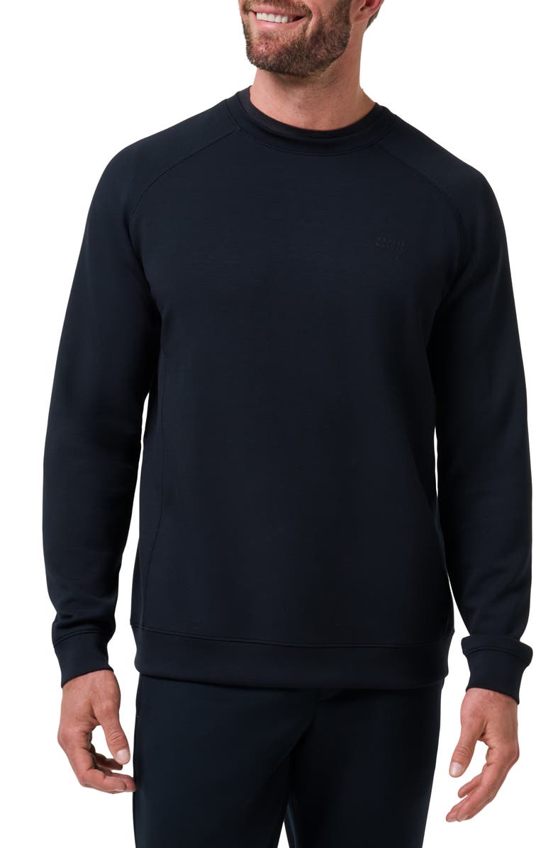 TravisMathew Fibercloud Crewneck Sweatshirt, Main, color, 