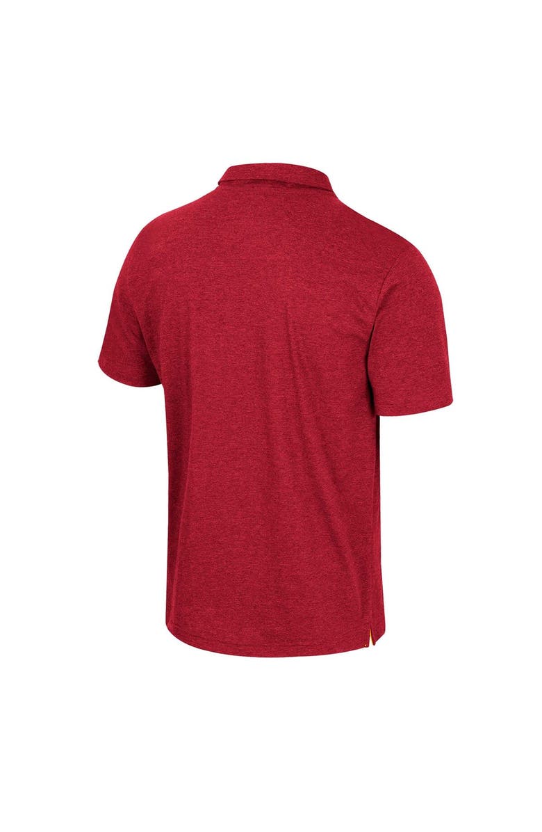 COLOSSEUM Men's Colosseum  Cardinal Iowa State Cyclones No Problemo Polo, Alternate, color, 