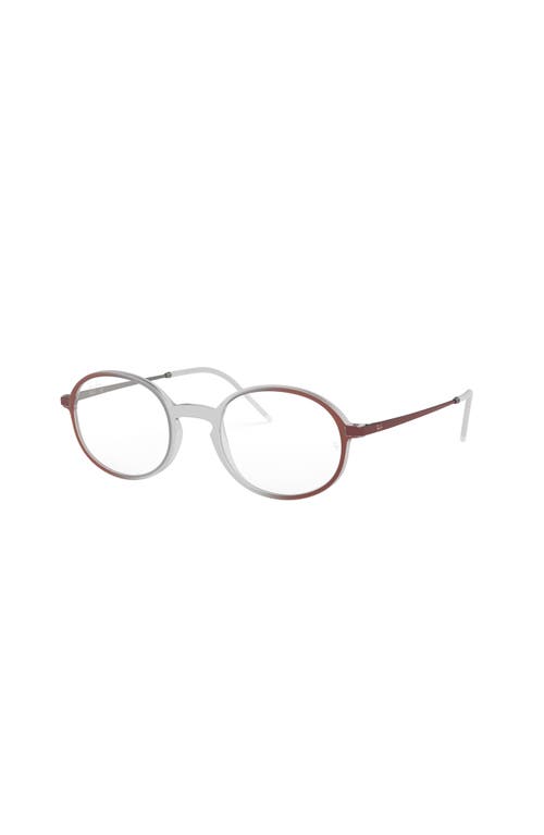 Ray Ban Ray-ban 50mm Oval Optical Glasses In Multi