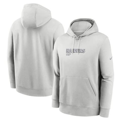 Men's Nike Gray Las Vegas Raiders Edge Pack French Terry Club Pullover Hoodie