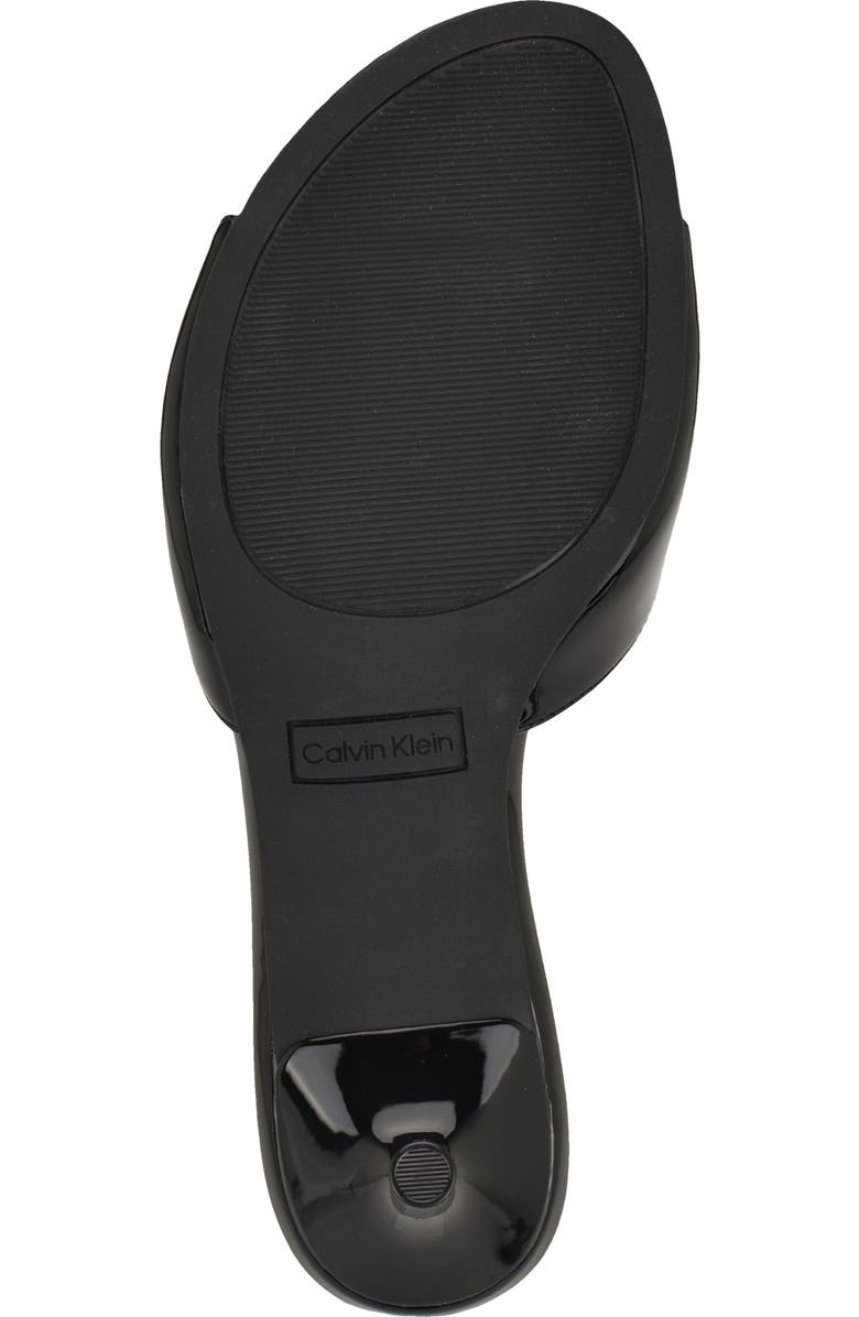 Calvin Klein Vixie Slide Sandal, Alternate, color, Black Patent