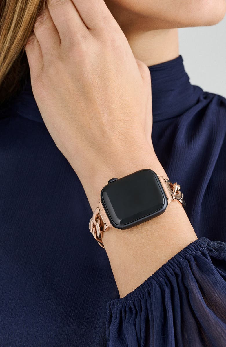 Ted Baker 18mm Apple Watch<sup>®</sup> Watchband, Alternate, color, Rose Gold-Tone