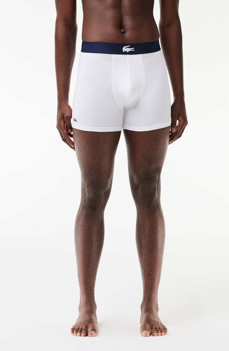 Lacoste Iconic 3-Pack Boxer Briefs, Alternate, color, 