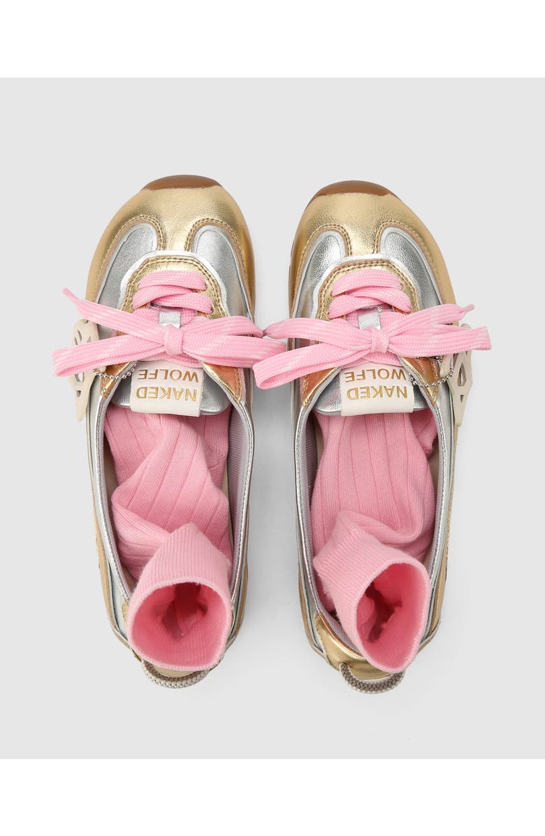 Naked Wolfe Absolute Flat, Alternate, color, Silver/Gold