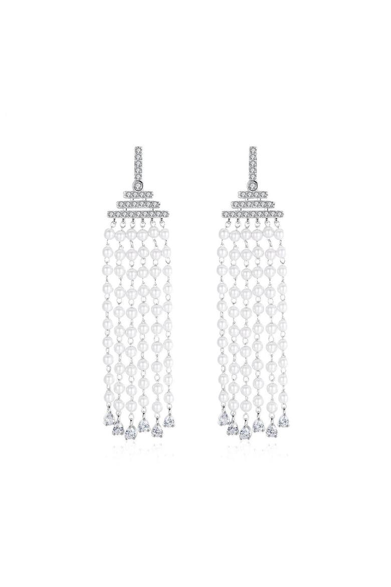 Julia Waterfall Drops, Main, color, Silver