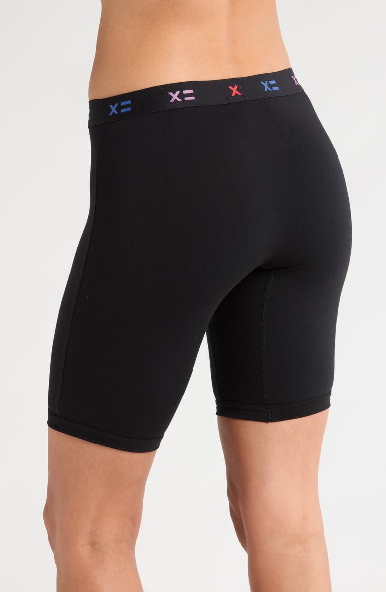 TomboyX Gender Inclusive 9-Inch Boxer Briefs, Alternate, color, Black X Rainbow