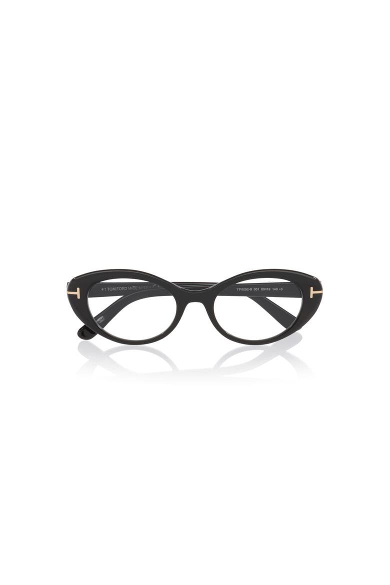 50mm Oval optical glasses, Alternate, color, Black