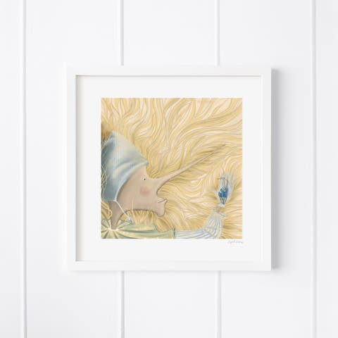 Pinocchio Framed Museum Quality 12" x 12" Art Print