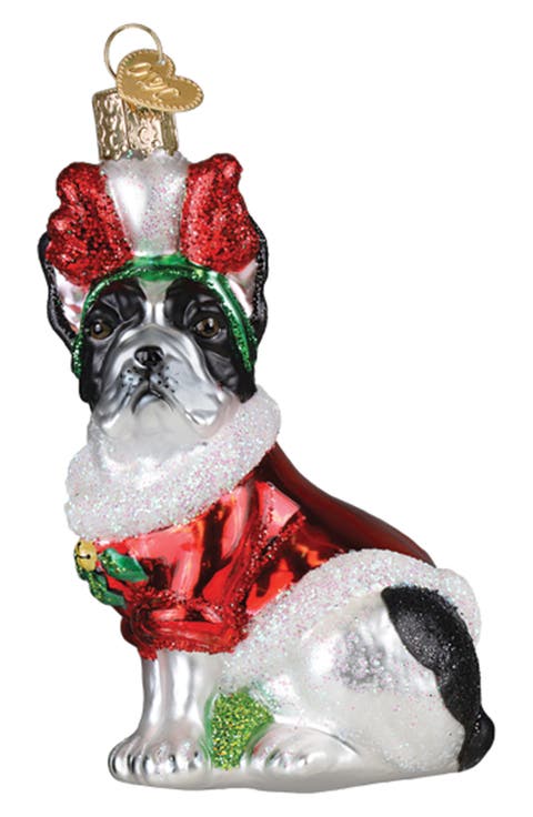 Christmas Holiday French Bulldog Ornament