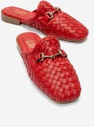 Forever & Always Shoes Senia Leather Woven Mule