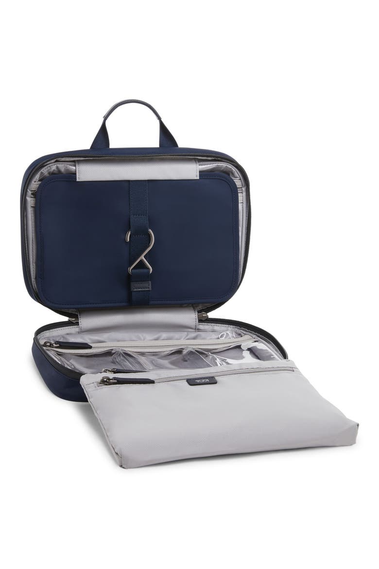 Madeline Cosmetics Bag, Alternate, color, INDIGO