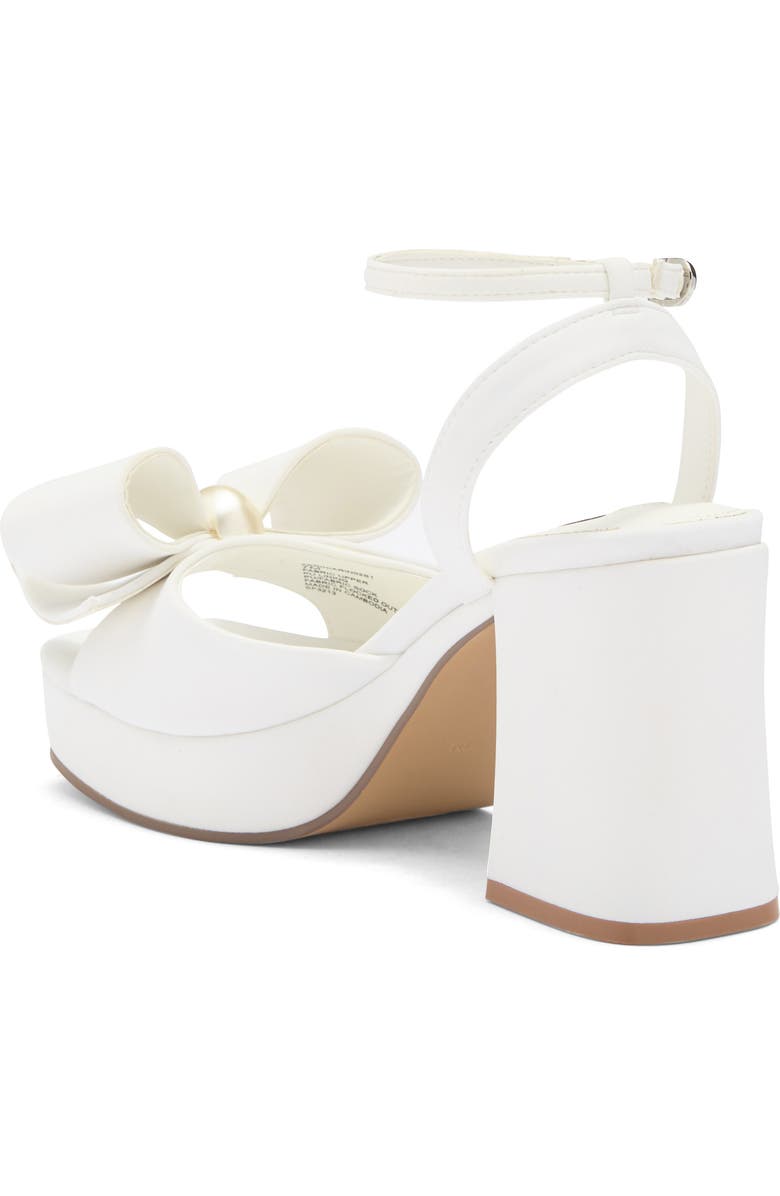 Steve Madden Aerin Bow Platform Sandal, Alternate, color, White