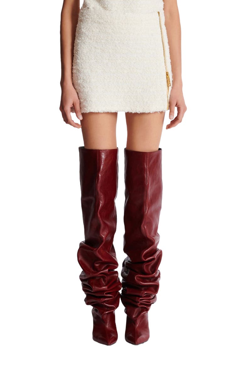 Short Zipped Tweed Skirt, Alternate, color, White