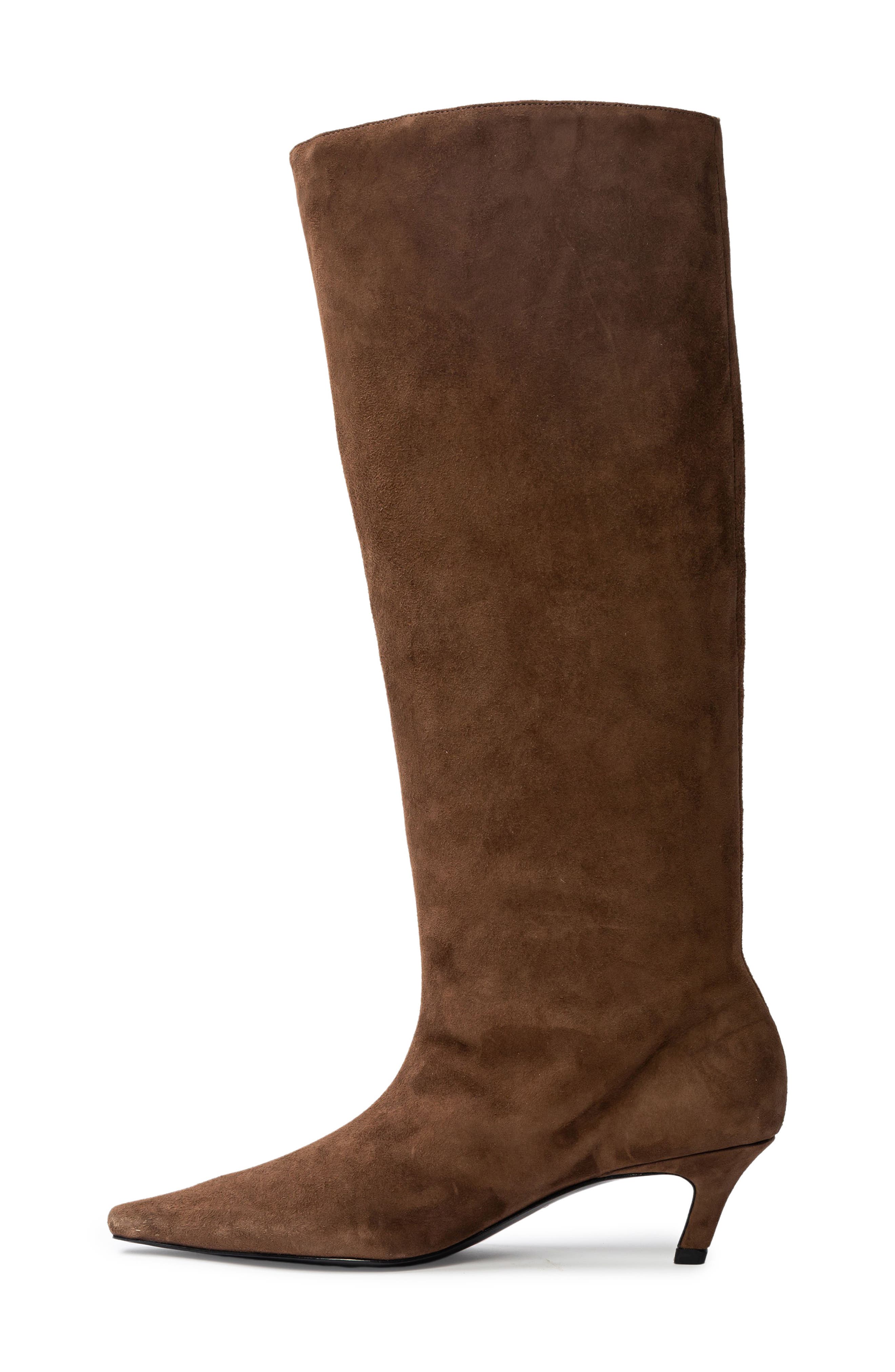 BLACK SUEDE STUDIO Stass Slouch Boot, Alternate, color, Brown