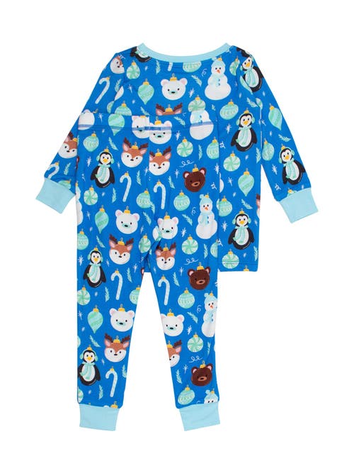 Rufflebutts Softsnooze Long Sleeve Pajama Set In Blue