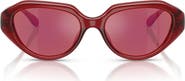 COACH 52mm Irregular Sunglasses