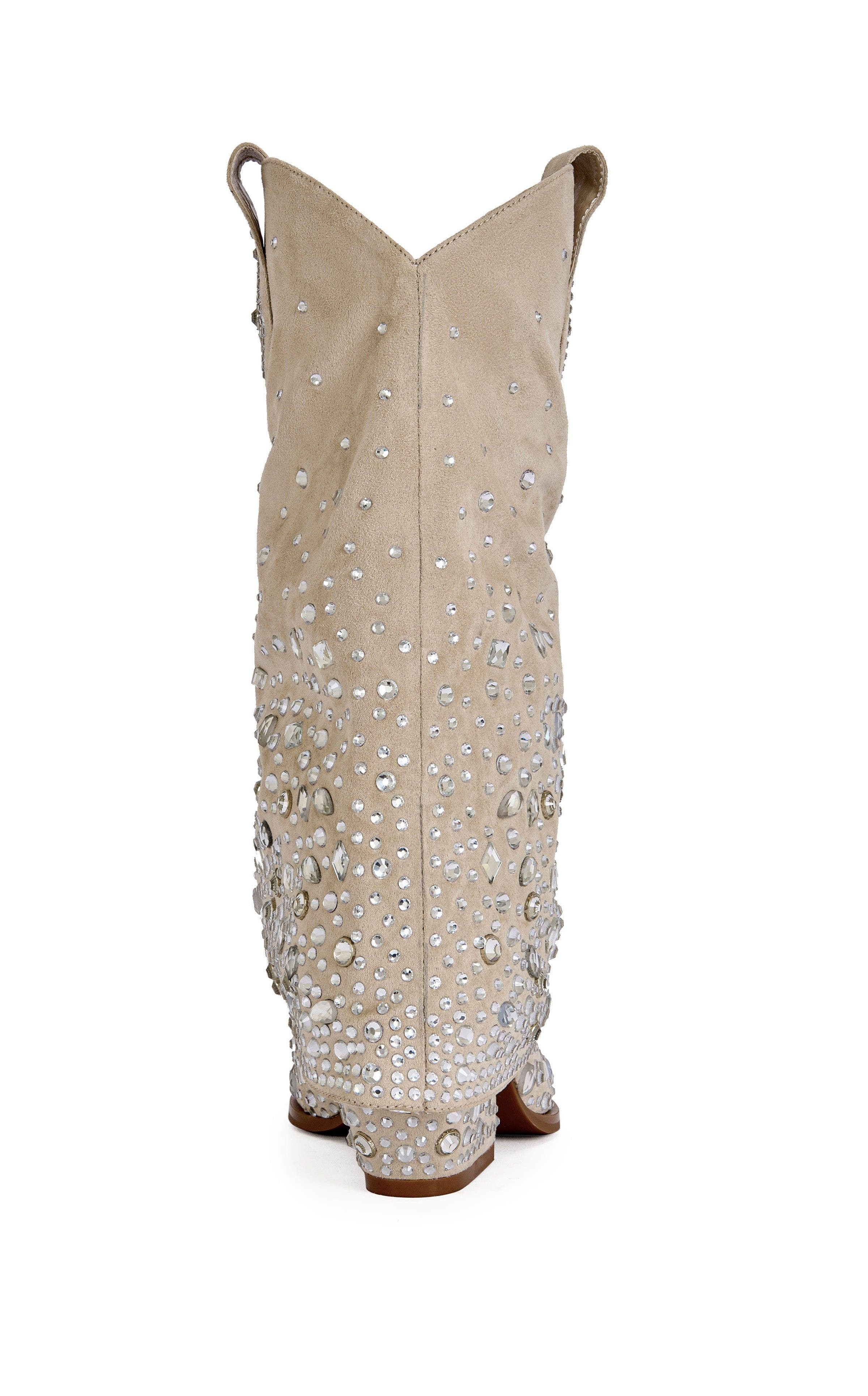 AZALEA WANG Christos Block Bootie, Alternate, color, Beige