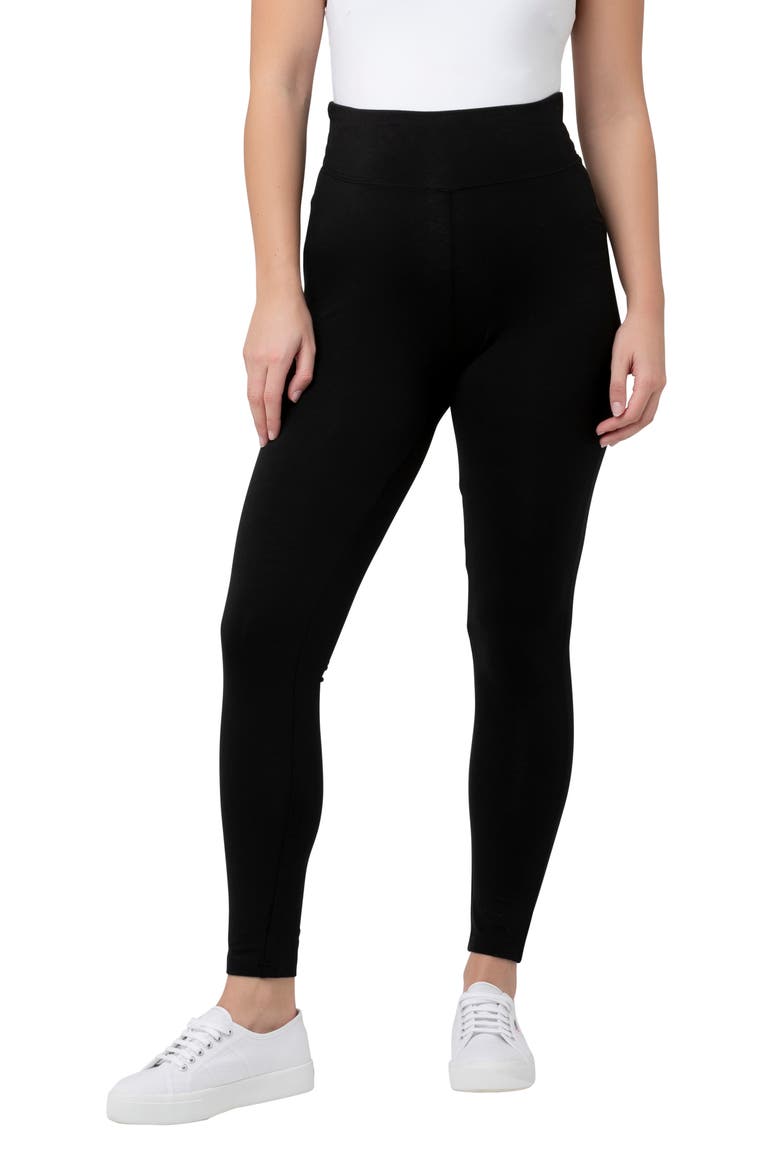 Essential Organic Cotton Maternity Leggings, Main, color, BLACK