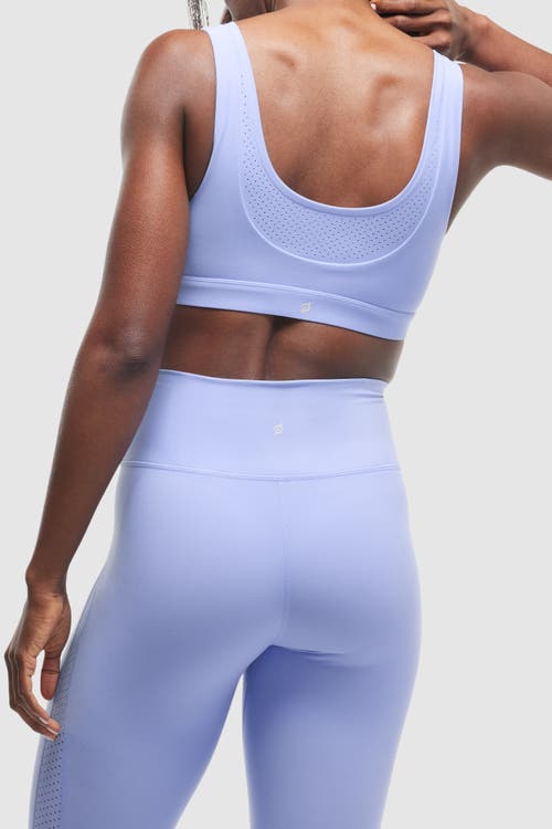 Peloton Cadent Laser Perforated Bra In Ice Blue