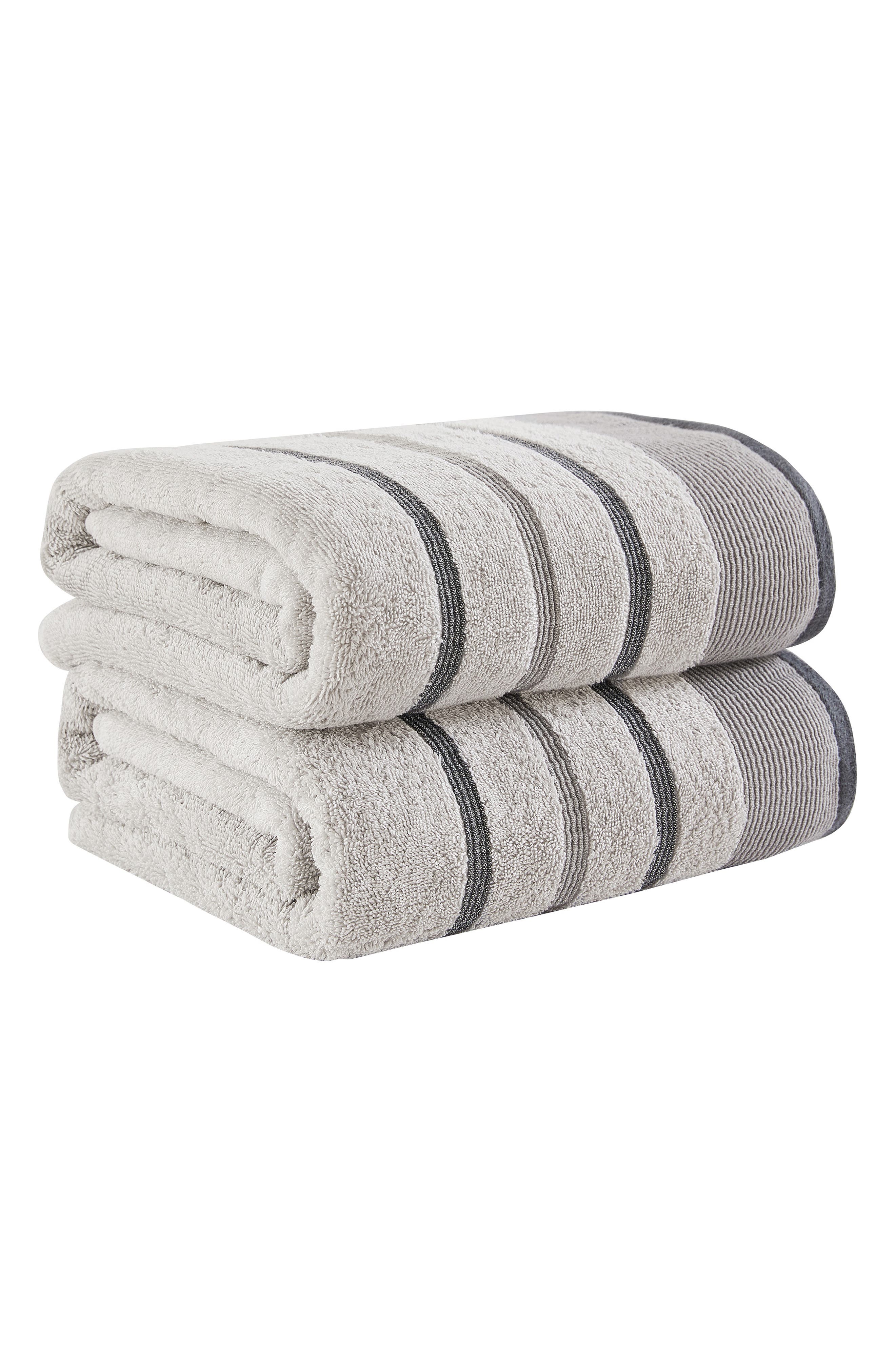 Woven & Weft Luxurious Cotton 2-Pack Decorative Bath Towel Set