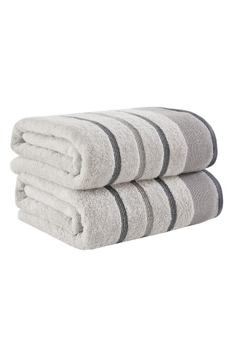 Luxurious Cotton 2-Pack Decorative Bath Towel Set