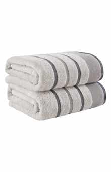 Woven & Weft Luxurious Cotton 2-Pack Decorative Bath Towel Set