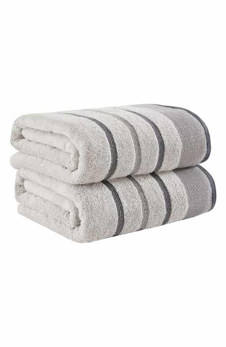 Woven & Weft Luxurious Cotton 2-Pack Decorative Bath Towel Set