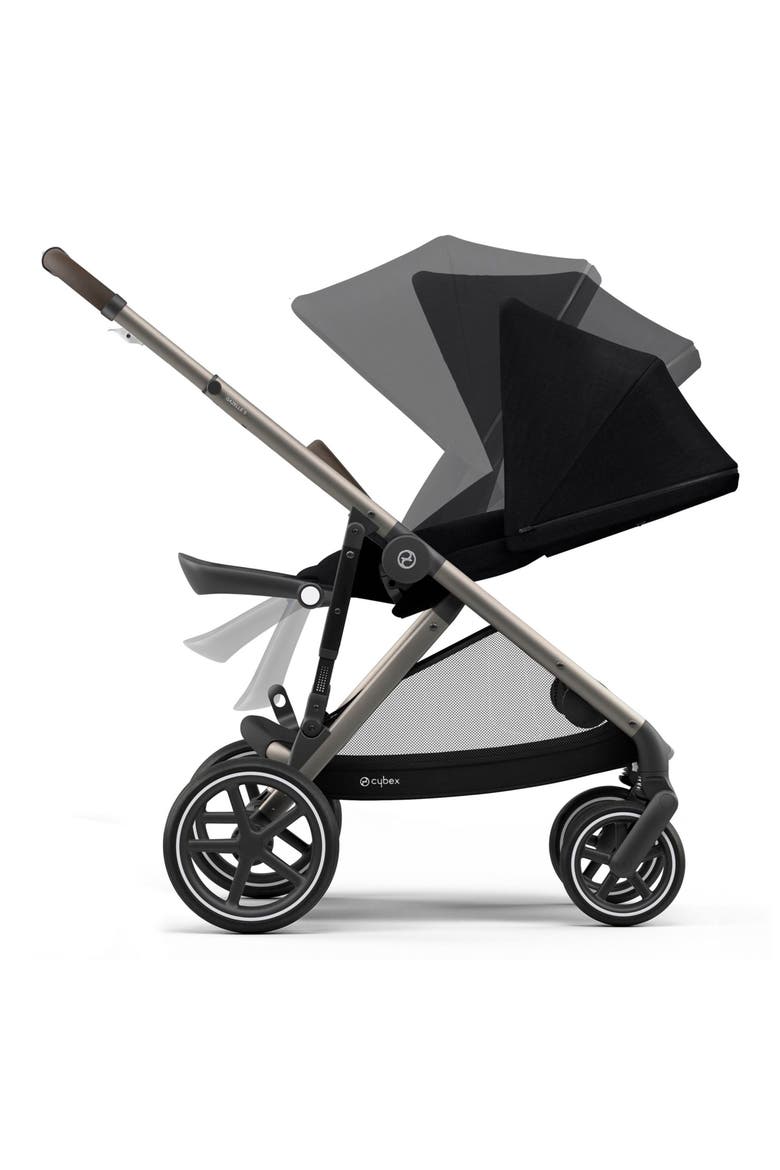 Gazelle S Stroller, Alternate, color, DEEP BLACK