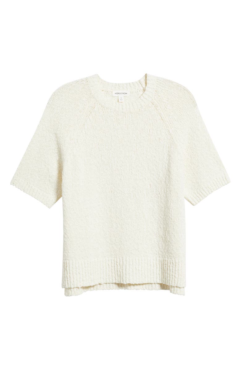 Nordstrom Raglan Sleeve Crewneck Sweater, Main, color, Ivory Tofu